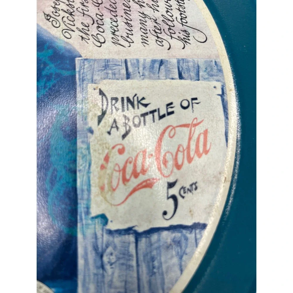 Coca-Cola Serving Tray 85th Anniversary Biedenharn Vicksburg MS Green Fair